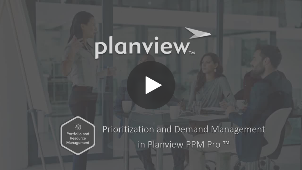 Demo of Prioritization + Work Intake - PPM Pro